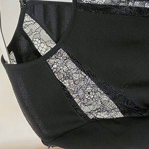 BCBG MAX AZRIA Long Sleeve Shift Party Cocktail Dress Black Size XXS